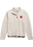Main image for Womens Nebraska Cornhuskers Ivory League Highland Qtr Zip