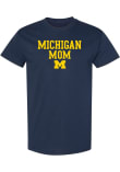 Main image for Michigan Wolverines Basic Block Mom Short Sleeve T-Shirt - Navy Blue