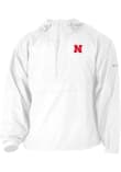 Main image for Mens Nebraska Cornhuskers White Columbia Heat Seal Prodigy Qtr Zip Pullover