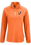 Main image for Womens Illinois Fighting Illini Orange Cutter and Buck Coastline Qtr Zip