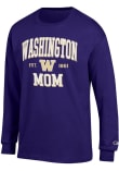 Main image for Mens Washington Huskies Purple Champion EST Date Mom Jersey Tee