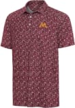 Main image for Mens Minnesota Golden Gophers Maroon Antigua University Football Short Sleeve Polo Shirt