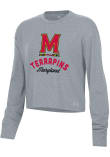 Main image for Womens Maryland Terrapins Grey Under Armour All Day LS Tee