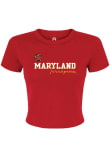 Main image for Maryland Terrapins Red Summit Sportswear Rhinestone Short Sleeve T-Shirt