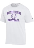 Main image for Champion Western Carolina White Softball Jersey Short Sleeve T Shirt