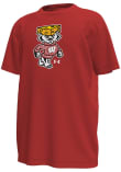 Main image for Youth Wisconsin Badgers Red Under Armour Cheese Head Badger Short Sleeve T-Shirt