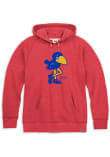 Main image for Mens Kansas Jayhawks Red Heather Rally Triblend Long Sleeve Fashion Hood