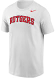 Main image for Rutgers Scarlet Knights White Nike Core Short Sleeve T Shirt