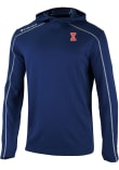 Main image for Mens Illinois Fighting Illini Navy Blue Columbia Heat Seal Omni Wick Shotgun Long Sleeve Hoodie