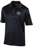 Main image for Mens Ohio Bobcats Black Champion Embroidered Textured Solid Short Sleeve Polo Shirt