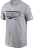 Nike Seattle Seahawks GREY HEATHER 2025 Conference Champs Down The
