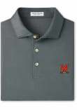 Main image for Mens Maryland Terrapins Charcoal Peter Millar Hugo Short Sleeve Fashion Polo