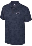 Main image for Mens Penn State Nittany Lions Navy Blue Colosseum Fremen Palm Short Sleeve Polo Shirt