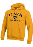 Main image for Mens Iowa Hawkeyes Gold Champion Grandma Powerblend Hooded Sweatshirt