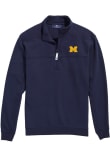 Main image for Mens Michigan Wolverines Navy Blue Vineyard Vines Shep Shirt Qtr Zip Pullover