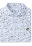 Main image for Mens Iowa Hawkeyes Light Blue Peter Millar Kick Off Short Sleeve Fashion Polo