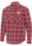 Main image for Mens Indiana Hoosiers Red Antigua Private Long Sleeve Dress Shirt