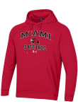 Main image for Mens Miami RedHawks Red Under Armour Softball Rival Hooded Sweatshirt