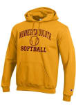 Main image for Champion UMD Bulldogs Mens Gold Softball Powerblend Long Sleeve Hoodie