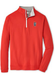 Main image for Mens Nebraska Cornhuskers Red Peter Millar Perth Qtr Zip Pullover