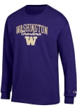 Main image for Mens Washington Huskies Purple Champion Grandma Script Jersey Tee