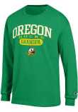 Main image for Mens Oregon Ducks Green Champion Pill Box Grandpa Jersey Tee