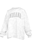 Main image for Womens Indiana Hoosiers White Pressbox Camo Crew Sweatshirt