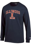 Main image for Mens Illinois Fighting Illini Navy Blue Champion Mom Jersey Tee