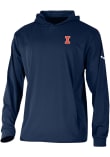 Main image for Mens Illinois Fighting Illini Navy Blue Columbia Heat Seal Long Drive Hooded Sweatshirt