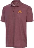 Main image for Mens Minnesota Golden Gophers Maroon Antigua Trellis Short Sleeve Polo Shirt
