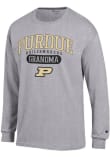 Main image for Mens Purdue Boilermakers Grey Champion Pill Box Grandma Jersey Tee