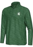Main image for Mens Michigan State Spartans Green Antigua Swell Qtr Zip Pullover