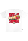 Main image for Maryland Terrapins White SLAM Basketball Deep Cuts Heavyweight Short Sleeve Fashion T Shirt
