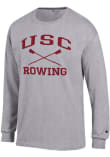 Main image for Mens USC Trojans Grey Champion Rowing Icon Jersey Tee