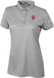 Main image for Womens Indiana Hoosiers Grey Columbia Heat Seal Set II Short Sleeve Polo Shirt