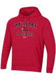 Main image for Mens Miami RedHawks Red Under Armour Baseball Rival Hooded Sweatshirt
