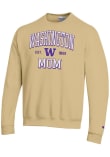 Main image for Mens Washington Huskies Gold Champion EST Date Mom Powerblend Crew Sweatshirt