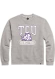 Main image for Mens Grey TCU Horned Frogs Open Pillow Crew Sweatshirt