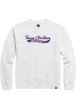 Main image for Mens White TCU Horned Frogs Tail Sweep Crew Sweatshirt