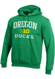 Main image for Mens Oregon Ducks Kelly Green Champion Big Ten Powerblend Hooded Sweatshirt