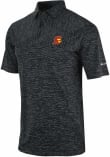 Main image for Mens USC Trojans Black Columbia Heat Seal Heading Out Short Sleeve Polo Shirt
