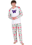 Main image for Mens Washington Huskies White Concepts Sport Holiday Tidings Loungewear Sleep Pants