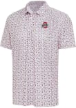 Main image for Mens Ohio State Buckeyes White Antigua Hero Short Sleeve Polo Shirt