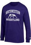 Main image for Mens Northwestern Wildcats Purple Champion Wrestling Icon Jersey Tee