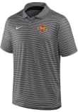 Main image for Mens Iowa State Cyclones Black Nike Tour Stripe Short Sleeve Polo Shirt