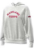 Main image for Womens Maryland Terrapins Grey Under Armour Icon Fleece Hooded Sweatshirt