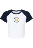 Main image for Michigan Wolverines White Summit Sportswear Phoebe Micro Rib Short Sleeve T-Shirt