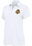 Main image for Womens Western Michigan Broncos White Antigua 2025 Hockey National Champions Era Short Sleeve Polo..