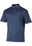 Main image for Mens Penn State Nittany Lions Navy Blue Columbia Sand Tee Short Sleeve Polo Shirt