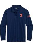 Main image for Mens Illinois Fighting Illini Navy Blue Vineyard Vines Clubhouse Qtr Zip Pullover